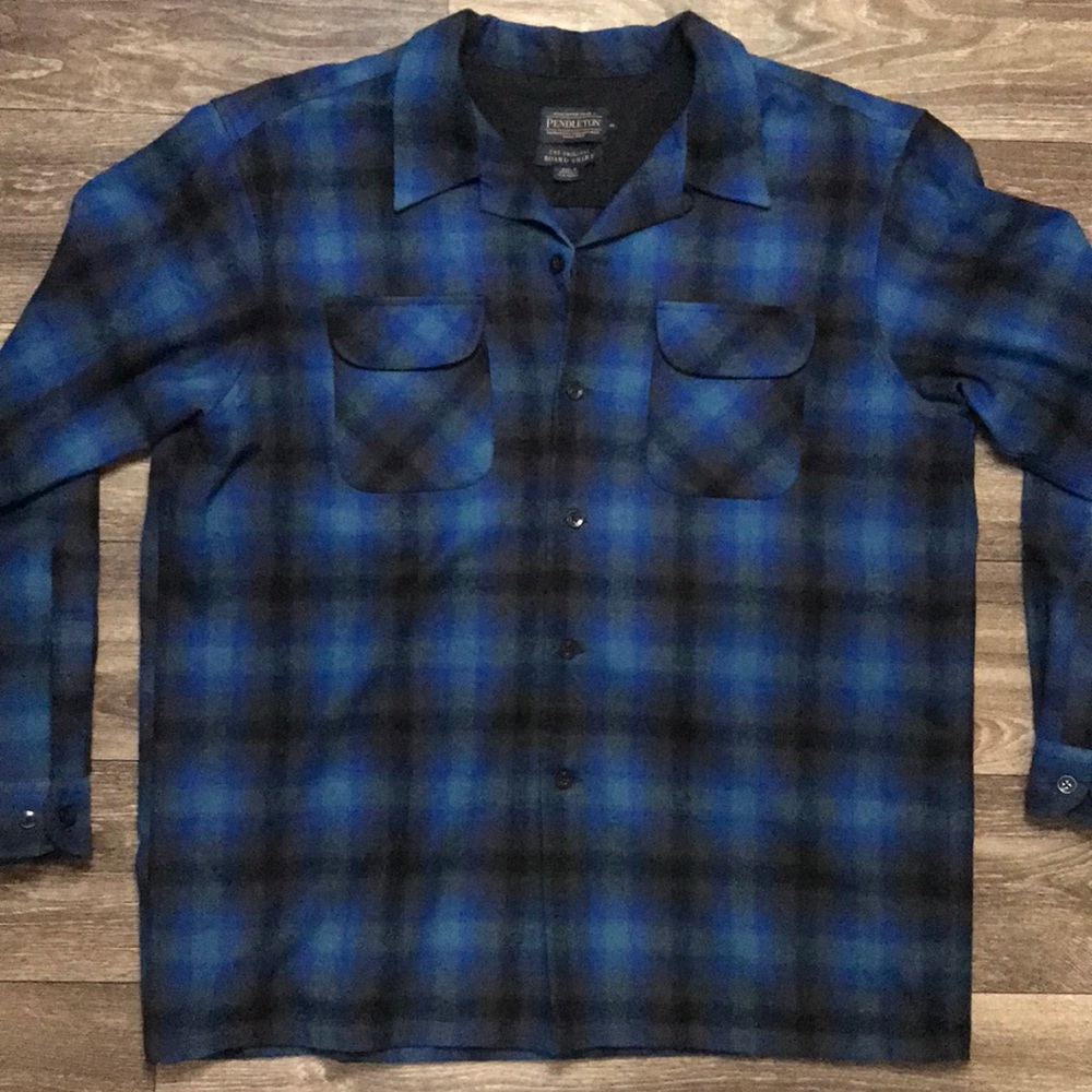 Pendleton Original Board Shirt XL Black Blue